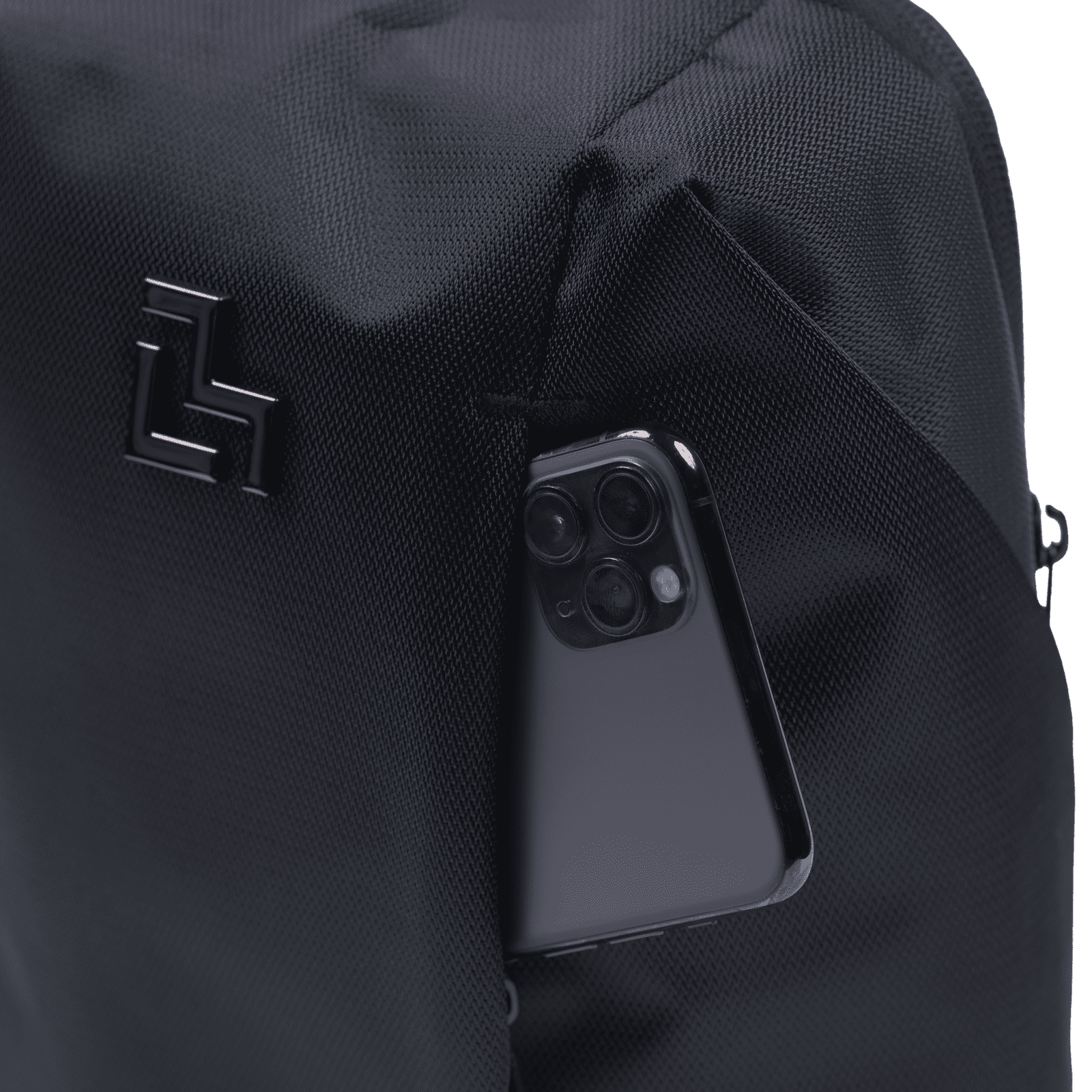 LUCKMAN Mochila Hombre Cruzada Antirrobo tipo Crossbody, Moderna, Múltiples Compartimentos y Repelente al Agua - Enzo, Negro