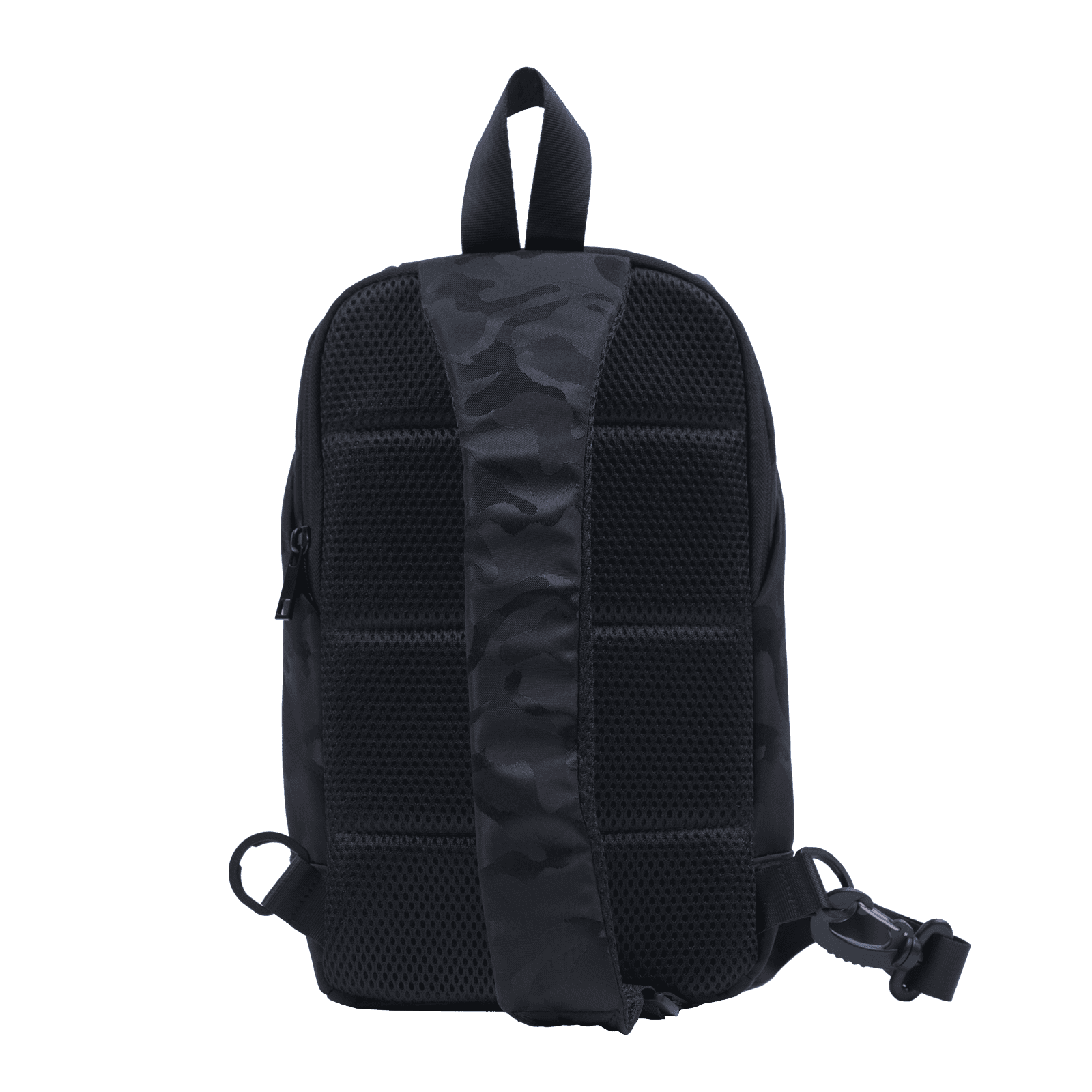 LUCKMAN Mochila Hombre Cruzada Antirrobo tipo Crossbody, Moderna, Múltiples Compartimentos y Repelente al Agua - Enzo, Negro Militar