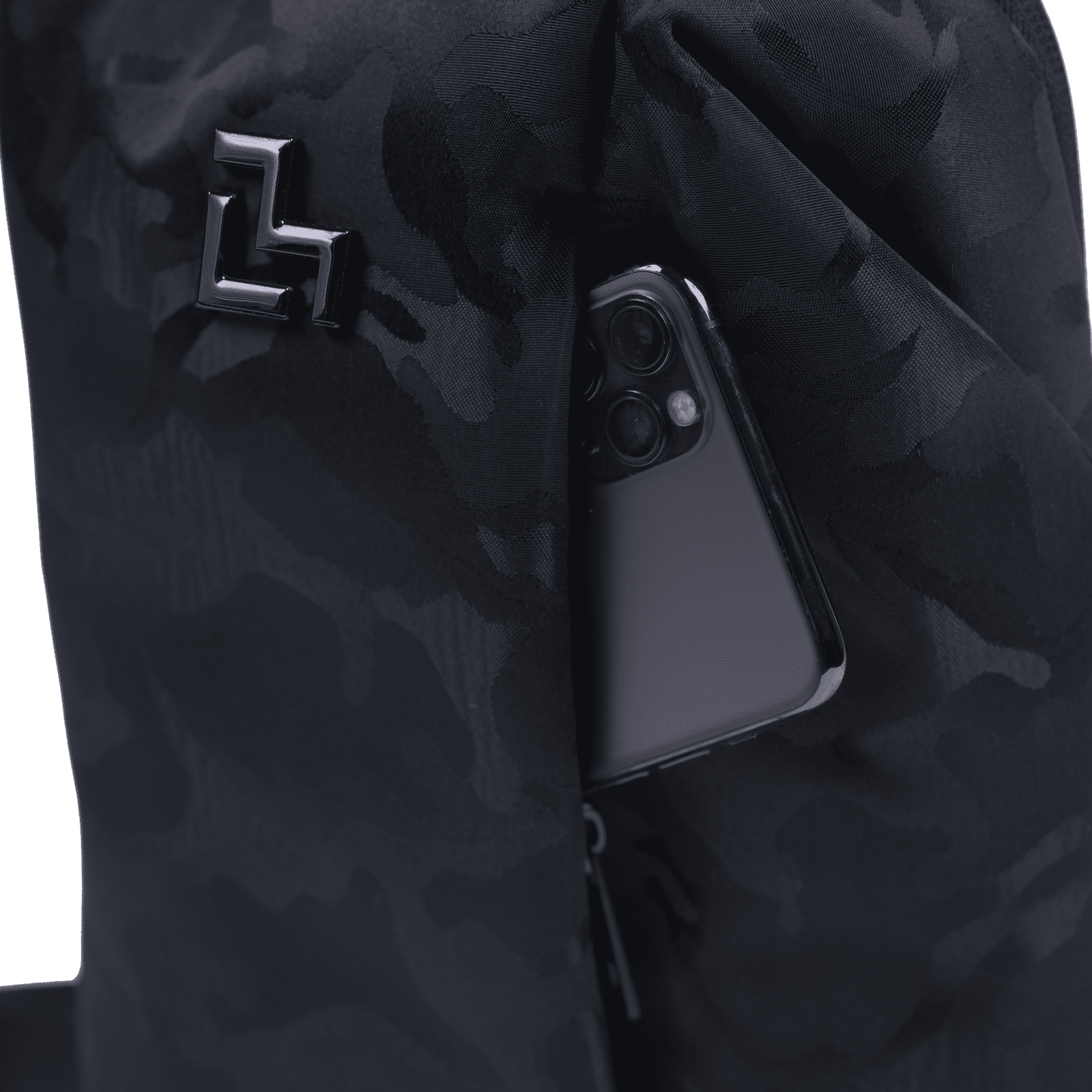 LUCKMAN Mochila Hombre Cruzada Antirrobo tipo Crossbody, Moderna, Múltiples Compartimentos y Repelente al Agua - Enzo, Negro Militar