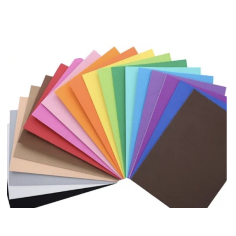 24 Pliegos lamina Foamy liso, fomi liso, goma eva para decoracion, manualidad tamaño carta