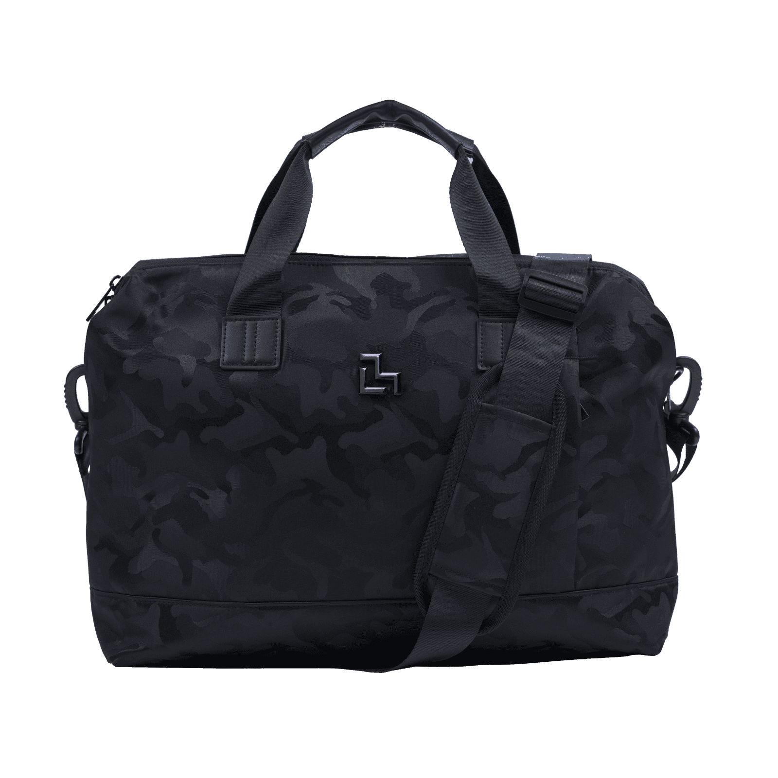 LUCKMAN Portafolio para Hombre tipo Maletín Ejecutivo, ideal como Funda y Mochila para Laptop hasta 15.6 Pulgadas - Modelo Dante Negro Militar