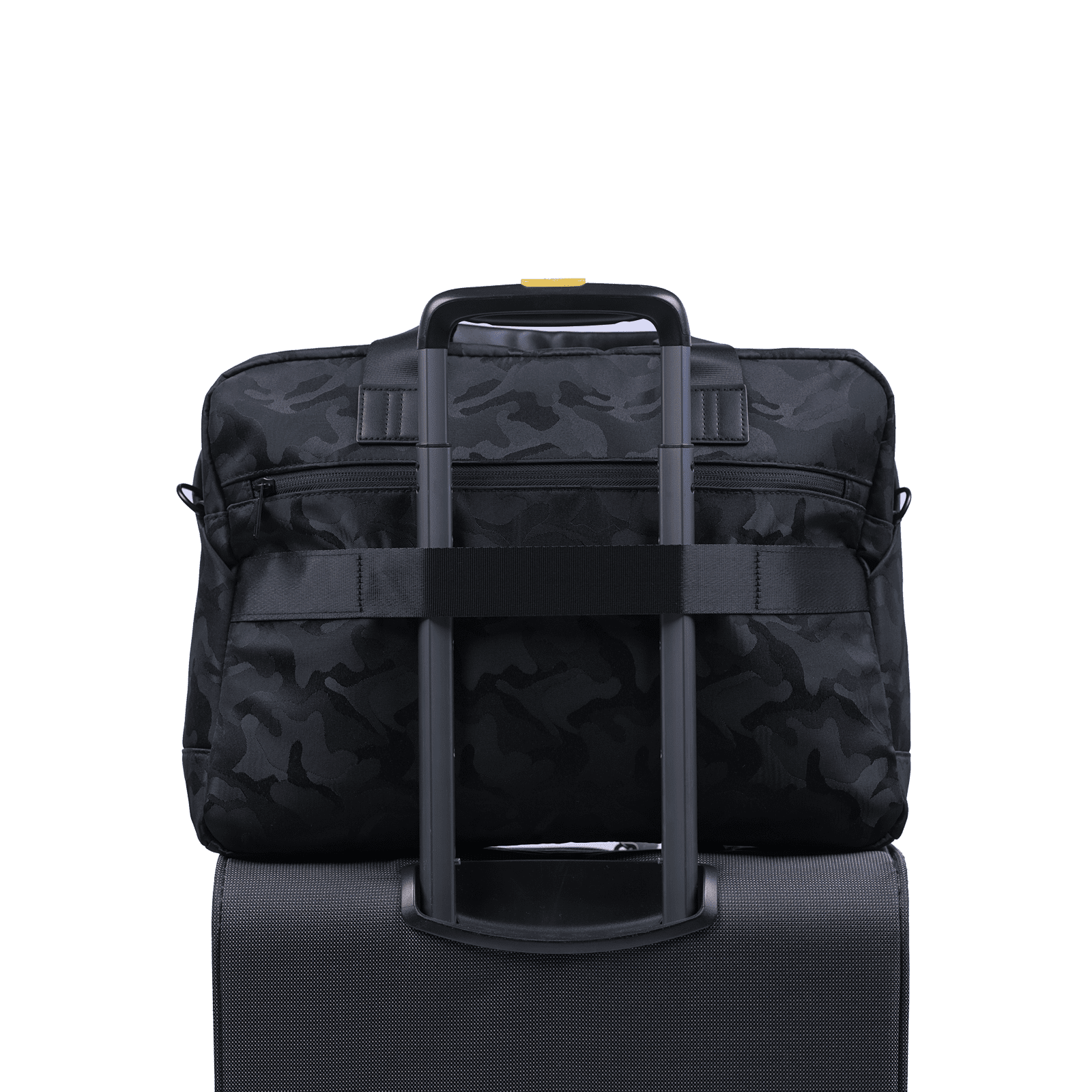 LUCKMAN Portafolio para Hombre tipo Maletín Ejecutivo, ideal como Funda y Mochila para Laptop hasta 15.6 Pulgadas - Modelo Dante Negro Militar