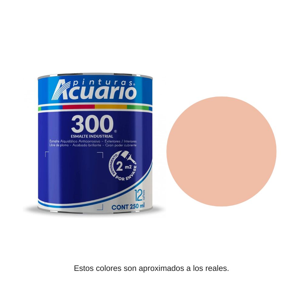 Pintura Esmalte 300 Color Salmón Acuario 250 Ml EA32602