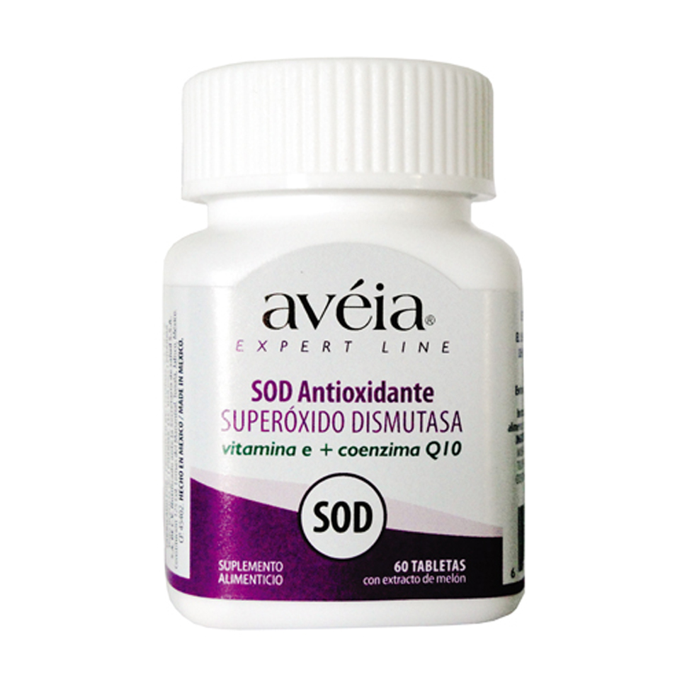 Glutatión + Superóxido de dismutasa SOD catalasa para el estrés Avéia frasco con 60 Tabletas