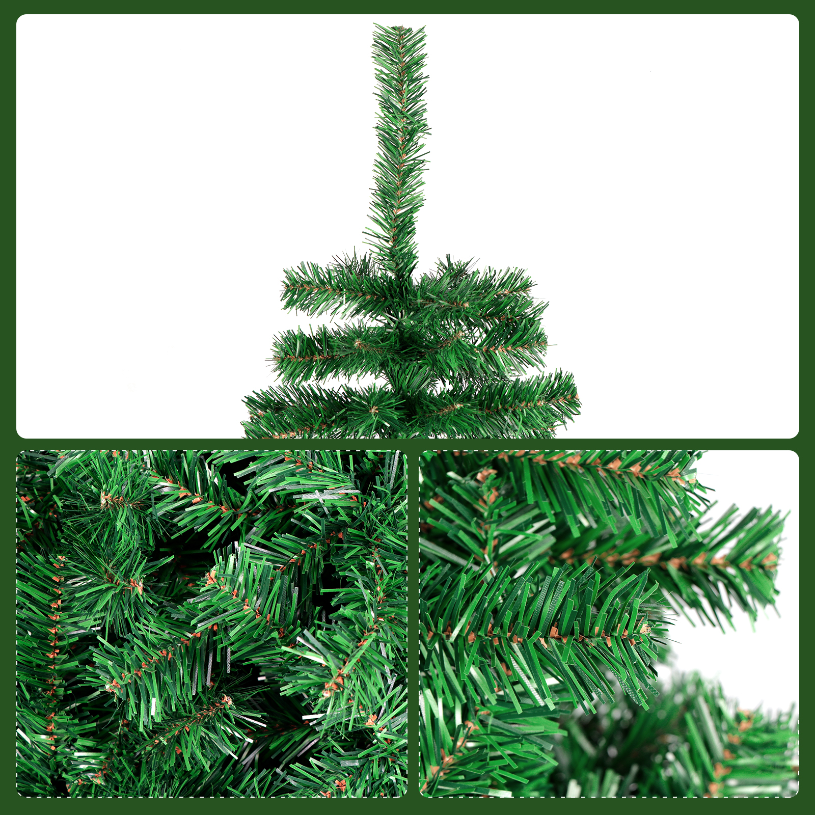 Árbol de Navidad Artificial, Pino Navideño Verde, Abeto, Incluye Soporte, Frondoso Excelente Calidad (1.70 Metros)