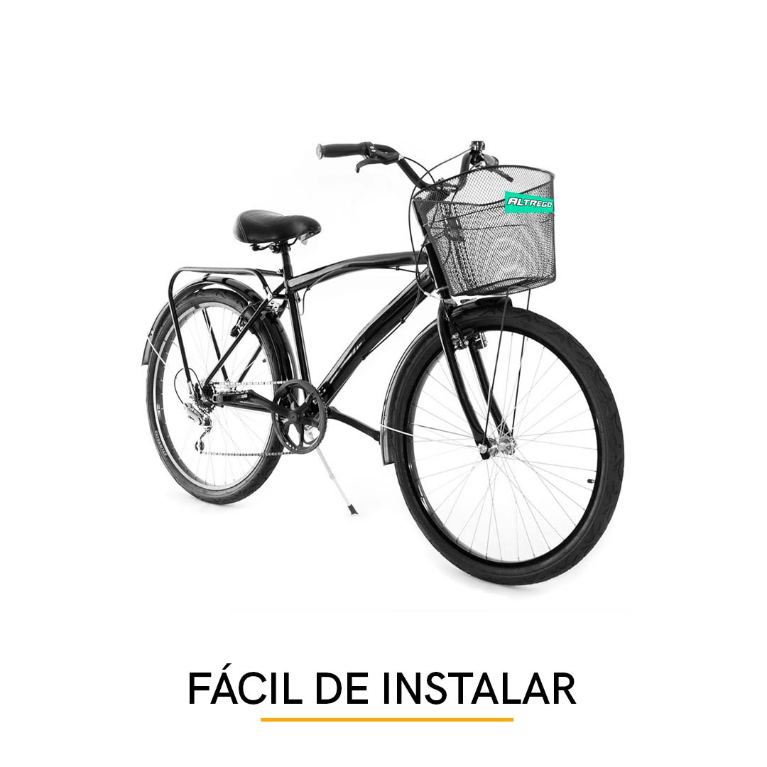Canasta Canastilla Para Bicicleta R24 Incluye Soportes Negra