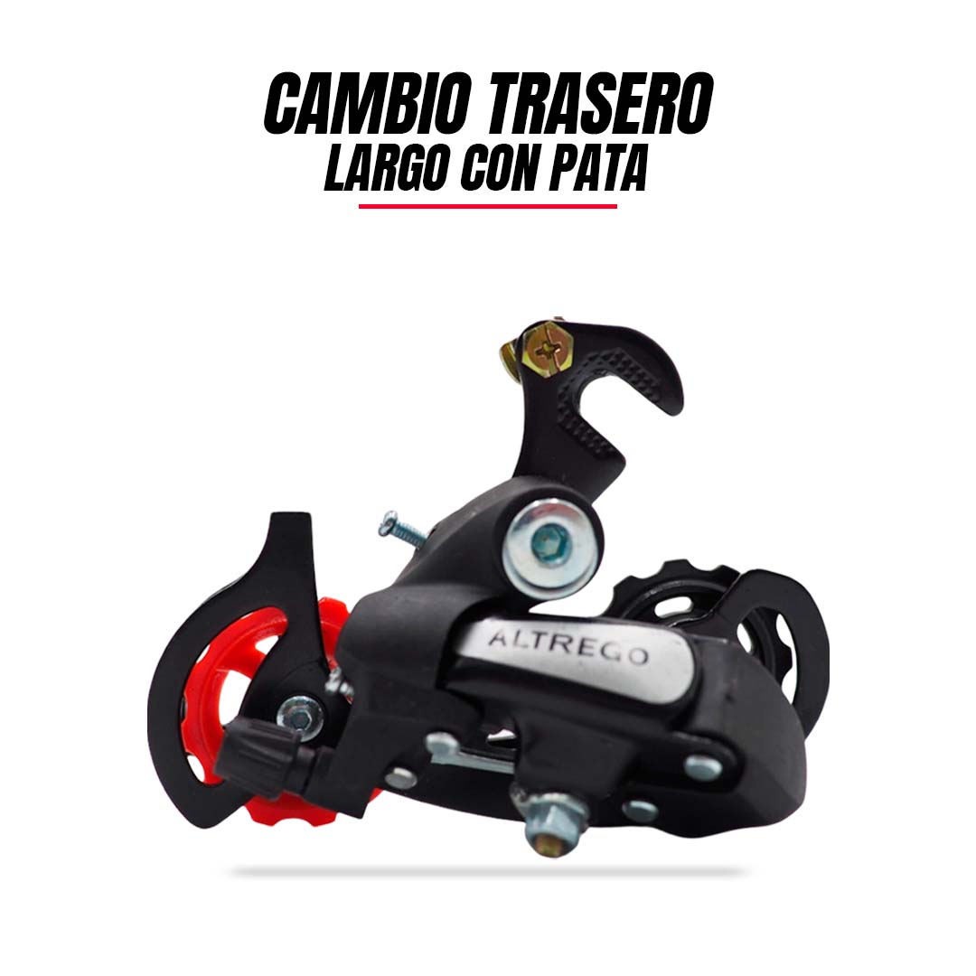 Cambio Desviador Bicicleta Trasero Largo Con Patas