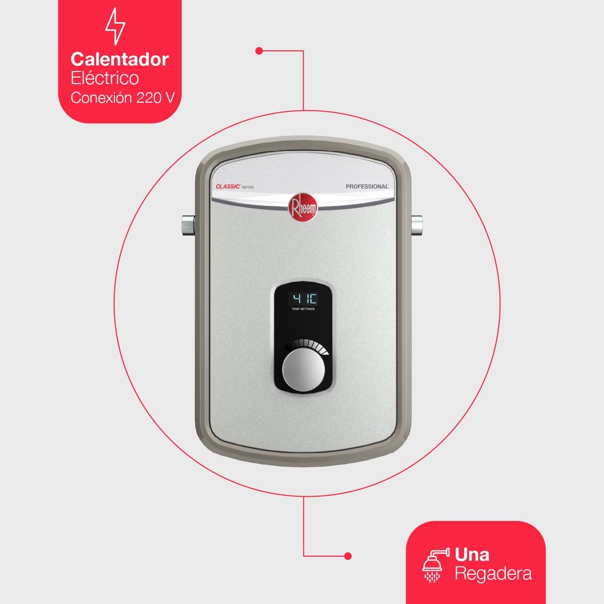 Rheem Calentador Instanteneo Eléctrico 8KW 220V Modelo RTX3-08