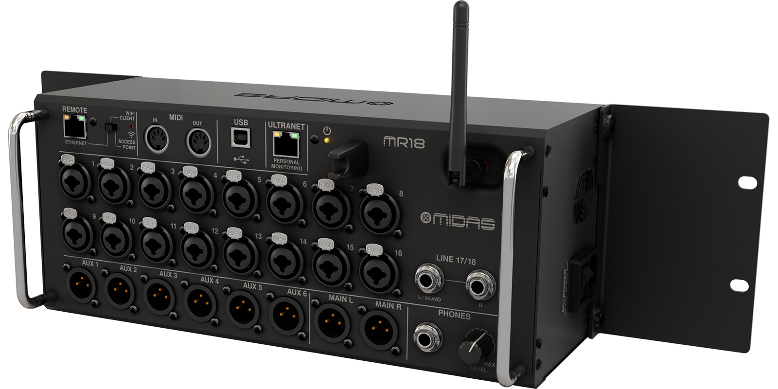Midas Mr18 Mezcladora Digital 18 Canales Wifi Integrado