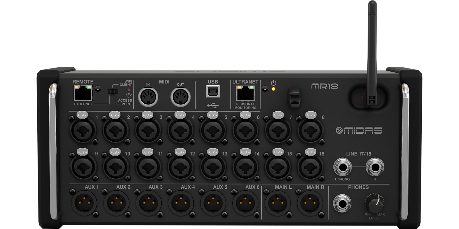 Midas Mr18 Mezcladora Digital 18 Canales Wifi Integrado