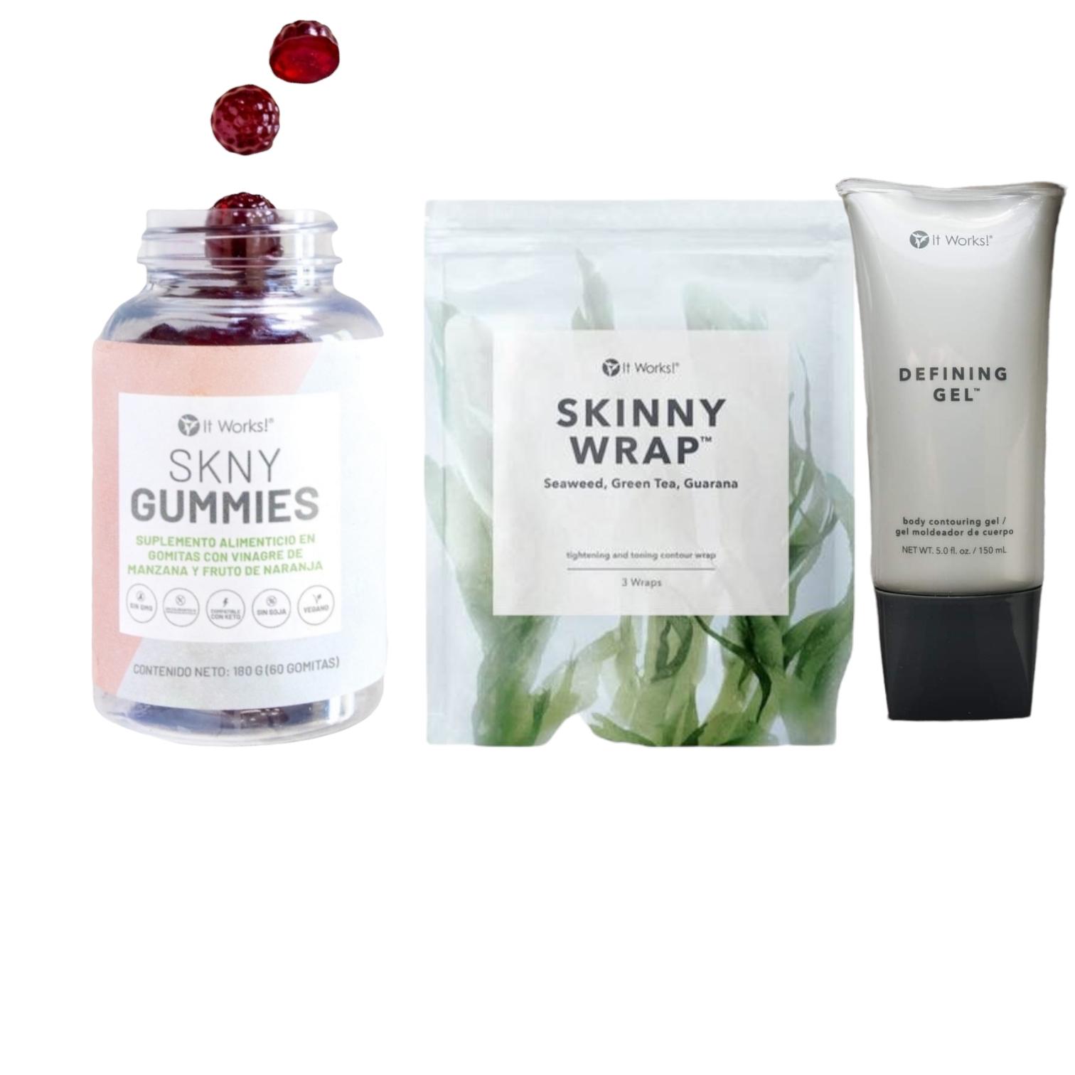 Kit Remodelacion Corporal Gummies+Wrap+Gel