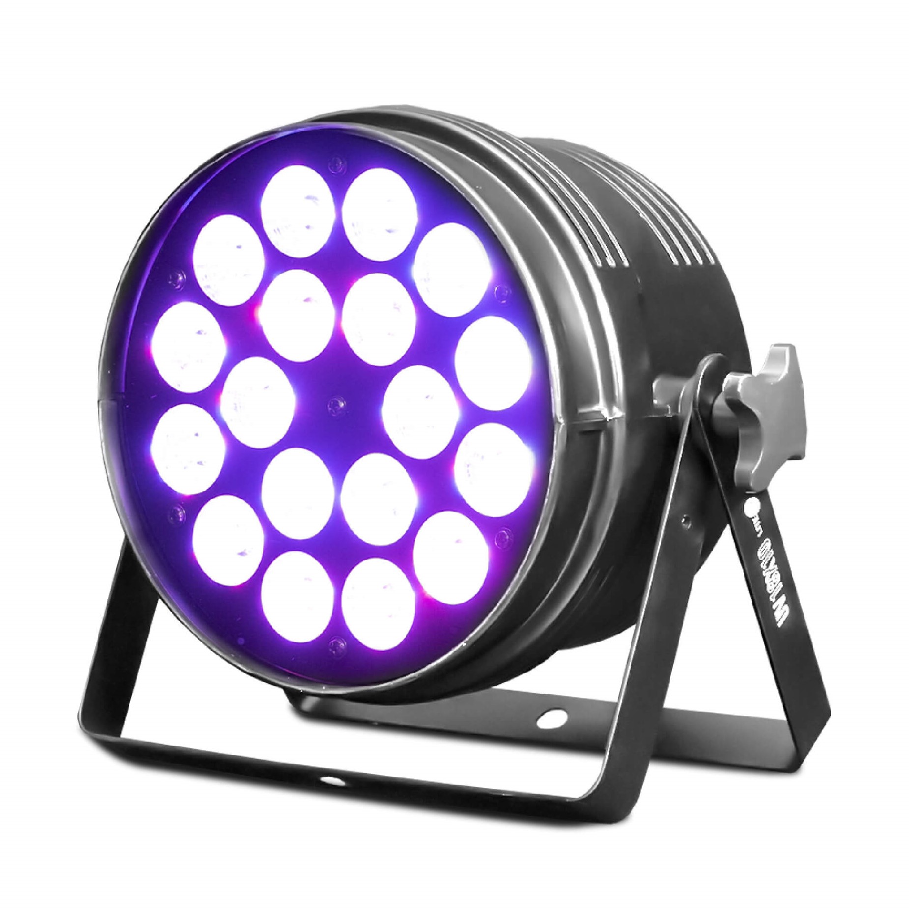 Luces led lite tek par 18x10 uv 18led 10w case con 6 piezas rgb+uv