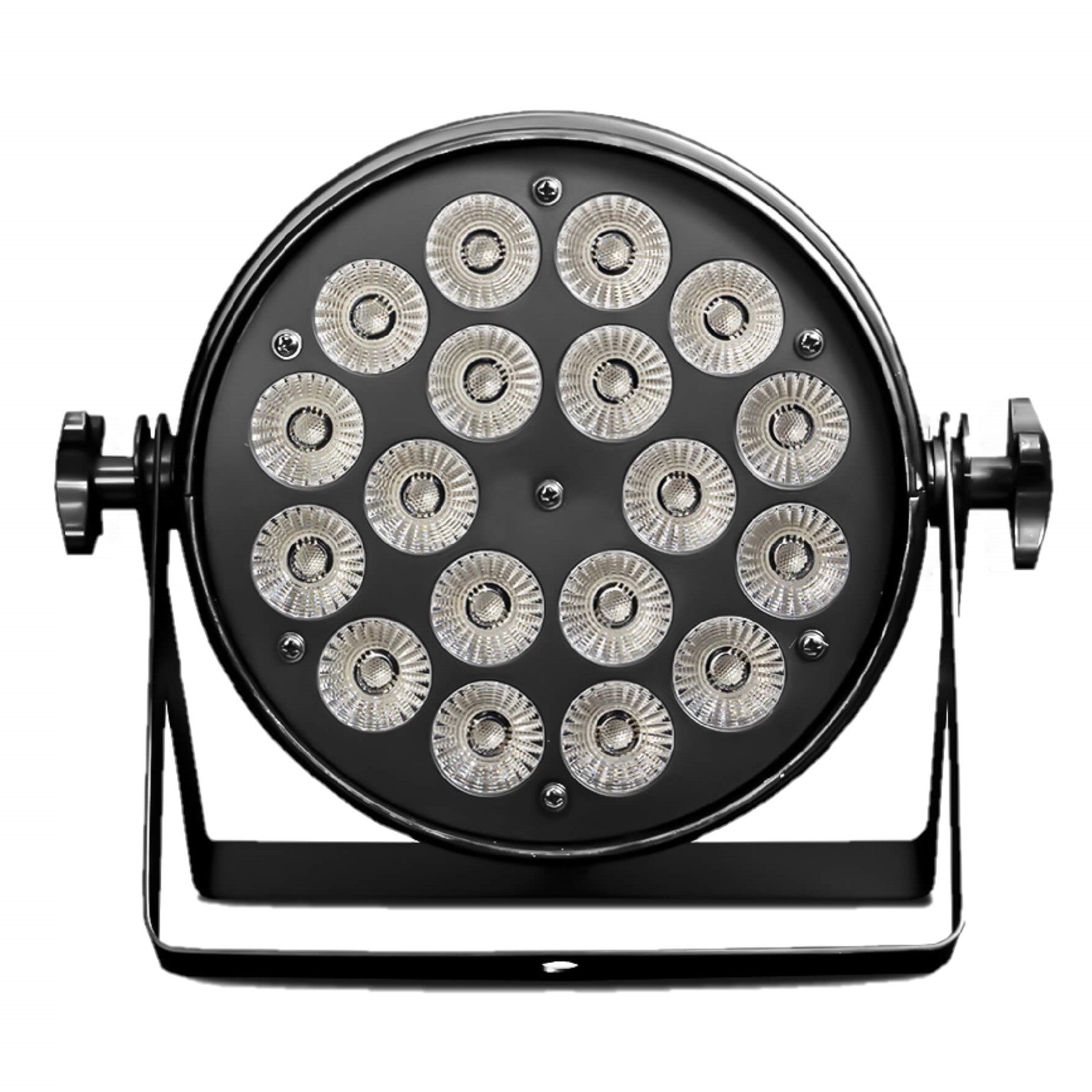 Luces led lite tek par 18x10 uv 18led 10w case con 6 piezas rgb+uv