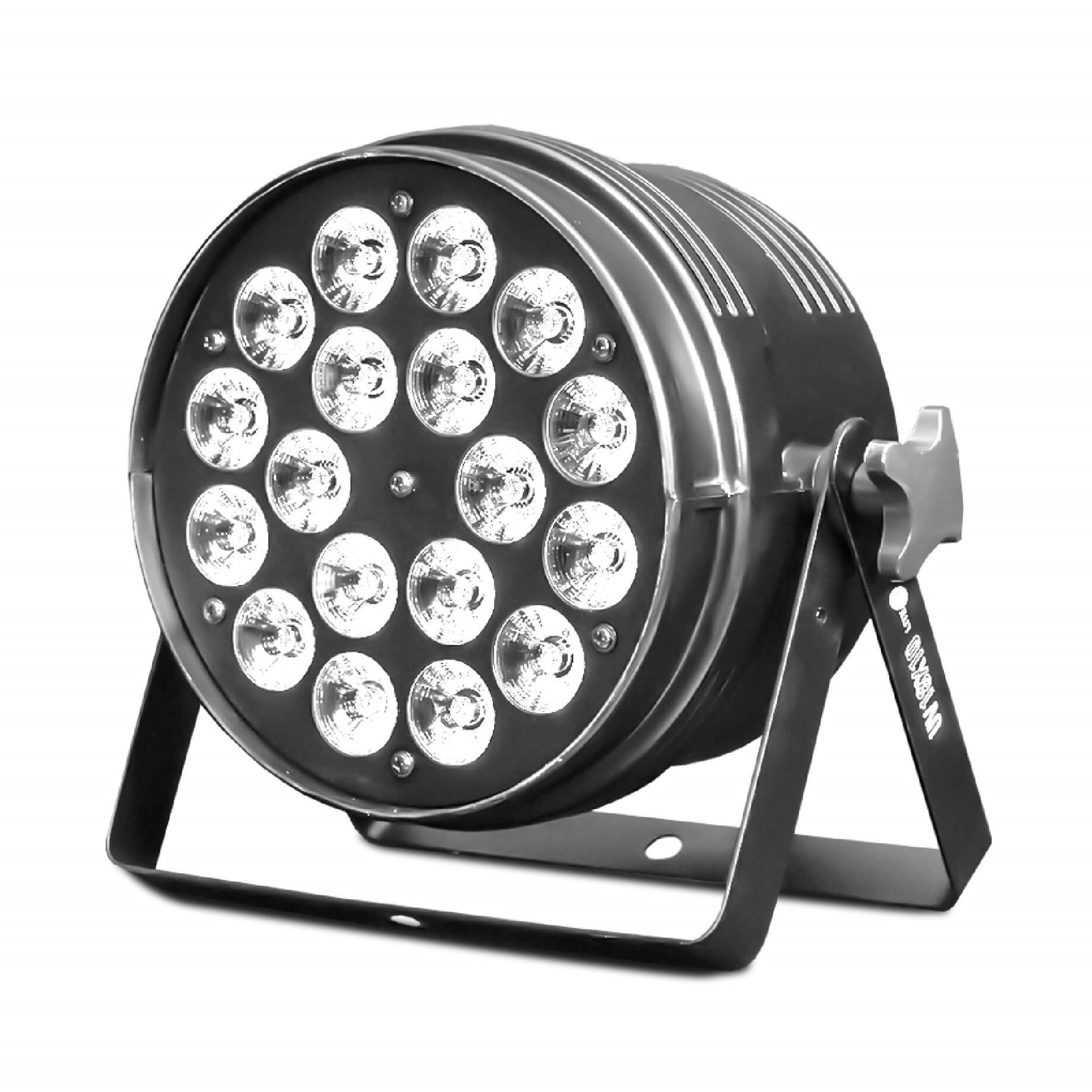 Luces led lite tek par 18x10 uv 18led 10w case con 6 piezas rgb+uv