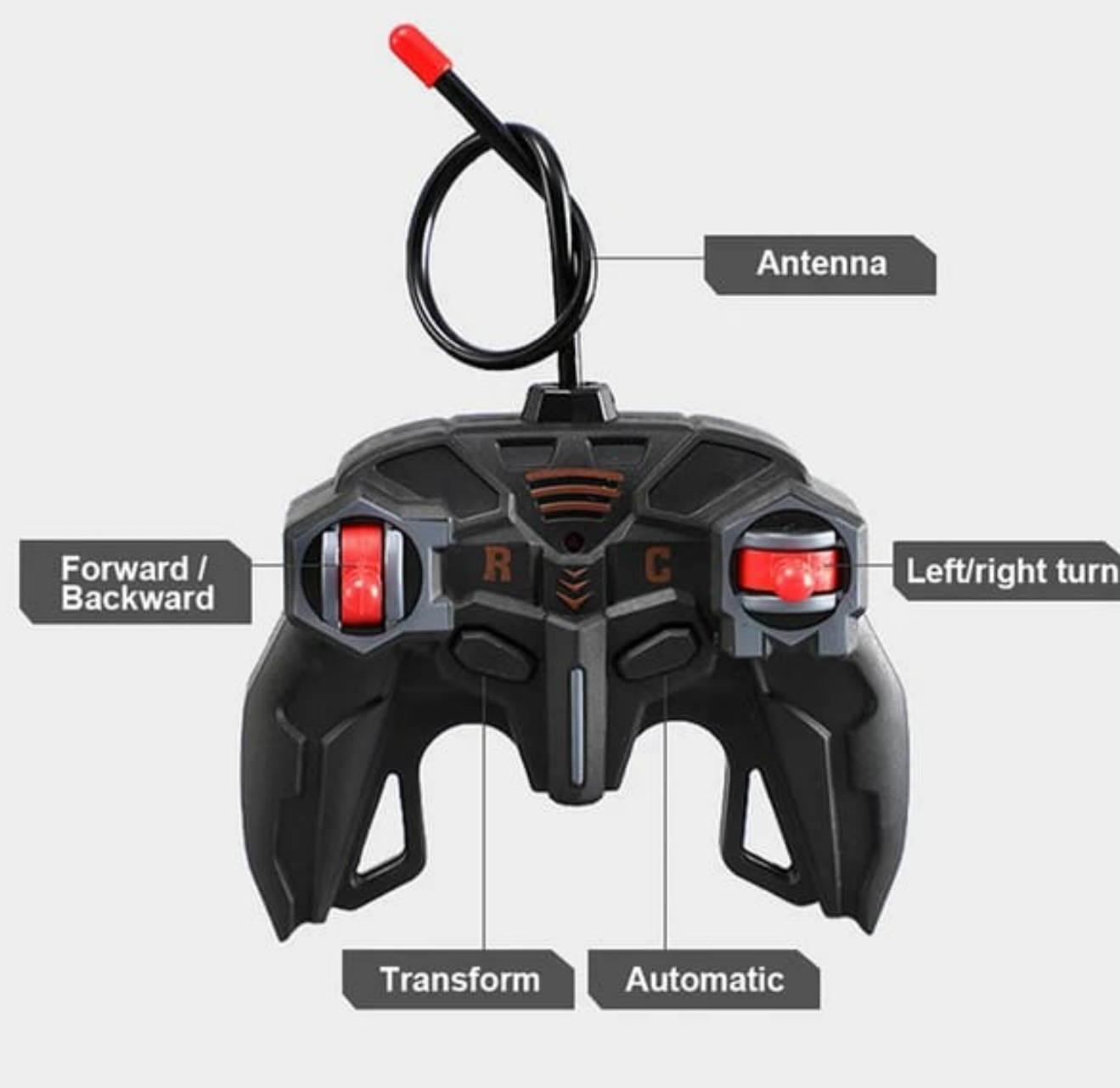 Tanque De Guerra Robot Transformable Radio Control Niños Verde Oscuro