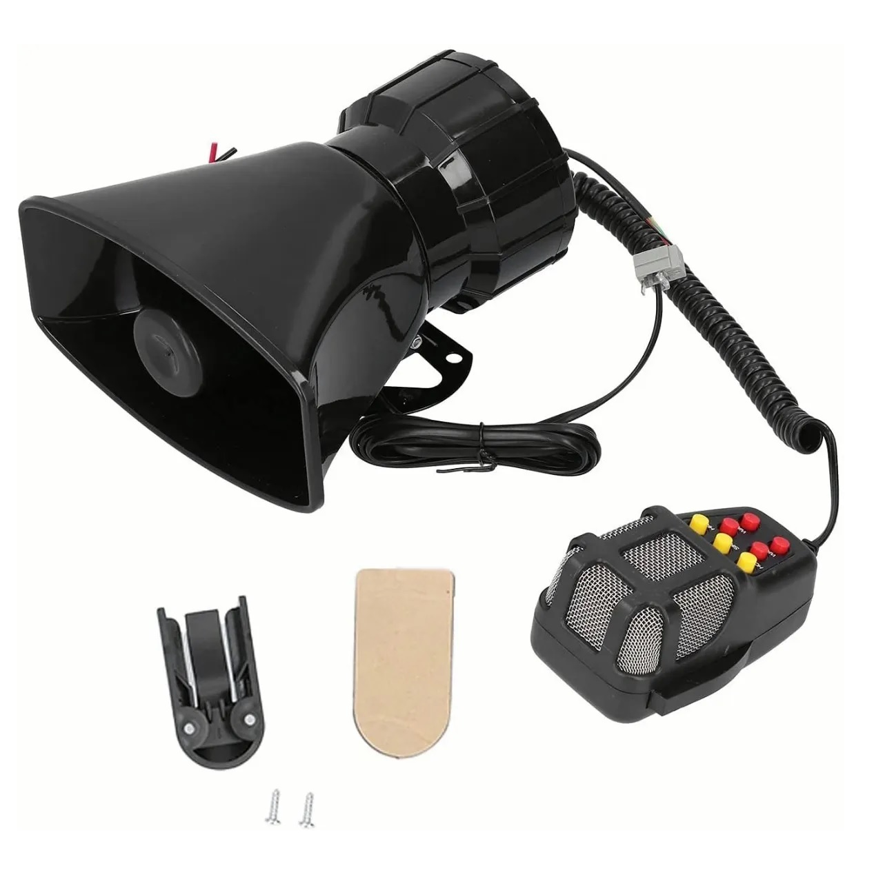 Sirena 7 Tonos Policía Pato Patrulla 100w Con Altavoz Emerge