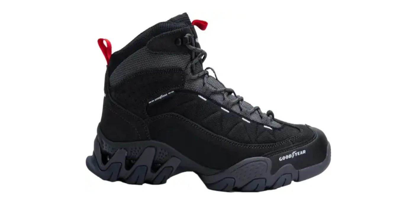 Bota Hombre Caballero Hiker Comoda Color Negro Goodyear