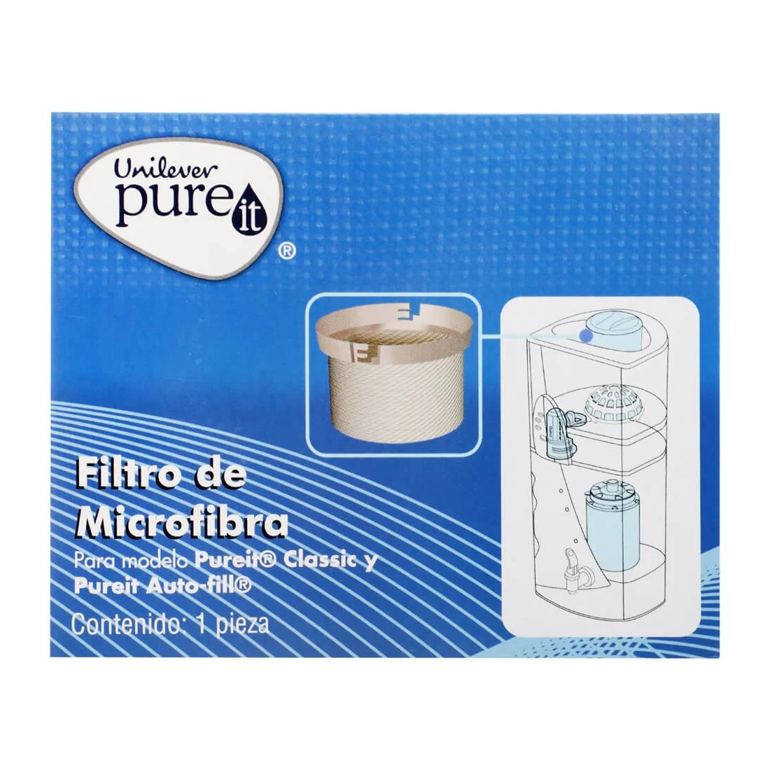 Filtro de Microfibra Pure It Purificador De Agua Unilever Modelo Classic o Autofill