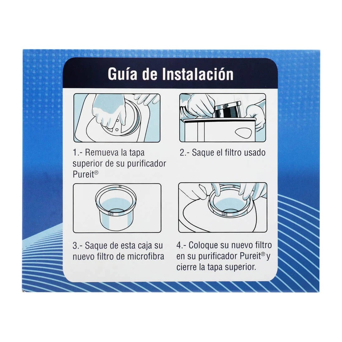 Filtro de Microfibra Pure It Purificador De Agua Unilever Modelo Classic o Autofill
