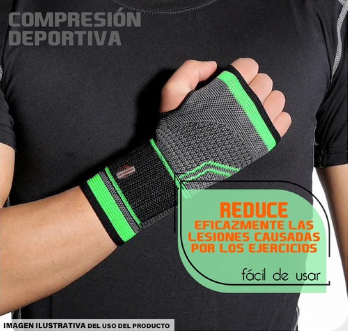 Muñequera Ortopedica Compresion Unisex 