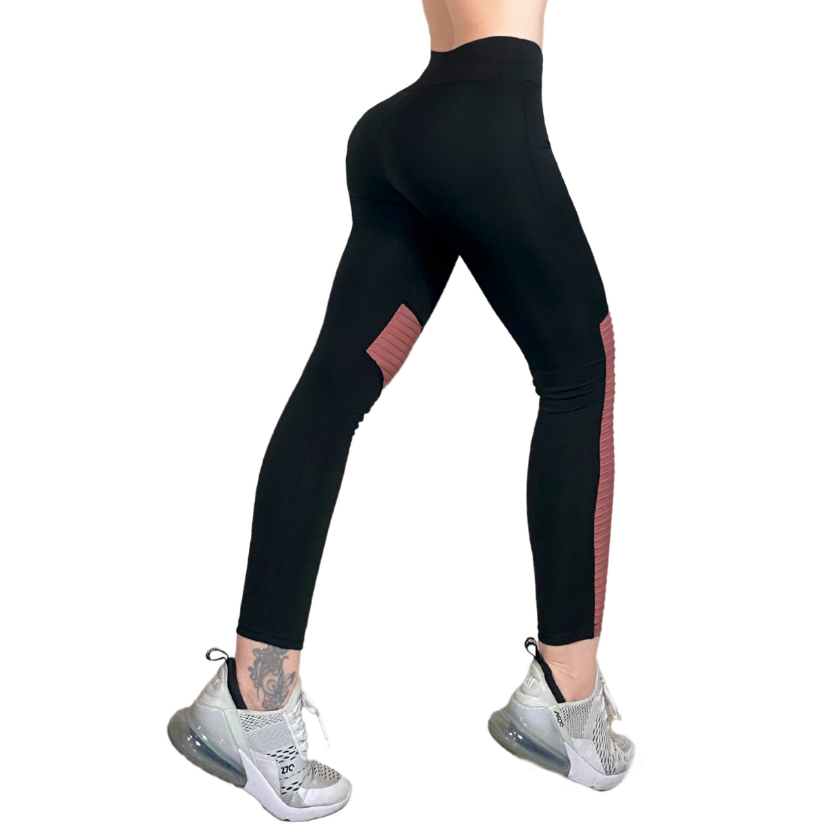 Legging deportivo Mujer Leggin Dama Mallon Lycra Leggins Mujer Licra Gym Casual Malla Talle Alto LIC-098