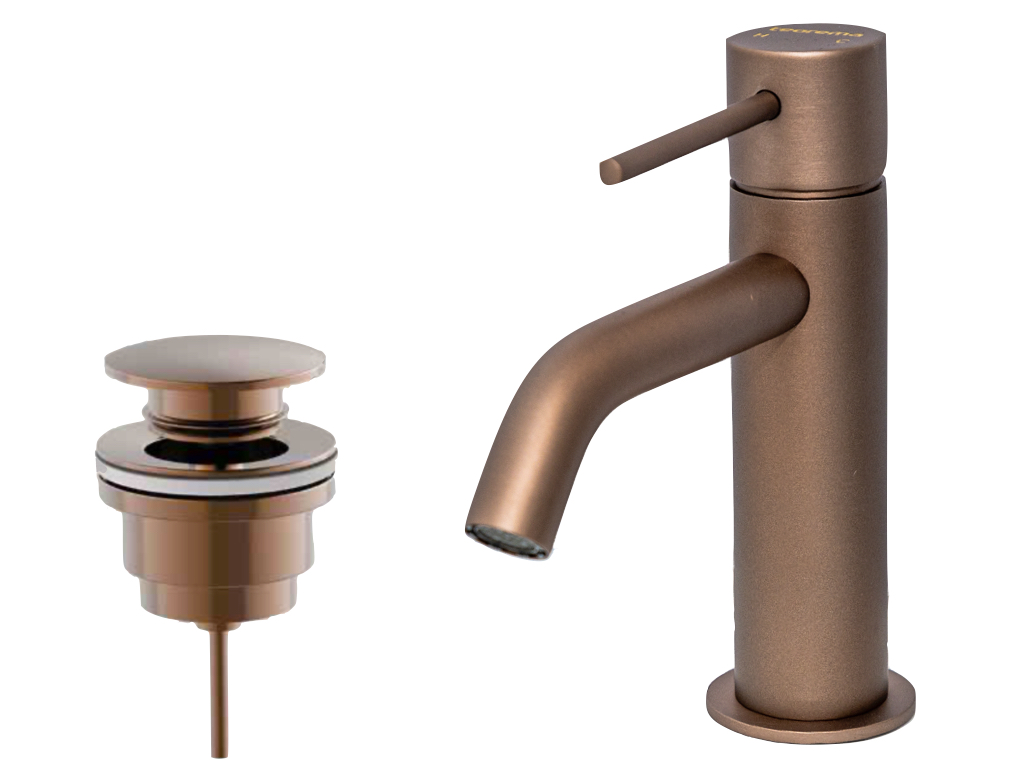 Llave Monomando Premium Para Lavabo Marca Teorema Modelo Jabil Acabado Bmetal