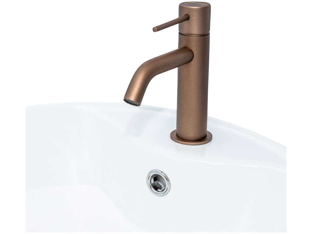 Llave Monomando Premium Para Lavabo Marca Teorema Modelo Jabil Acabado Bmetal