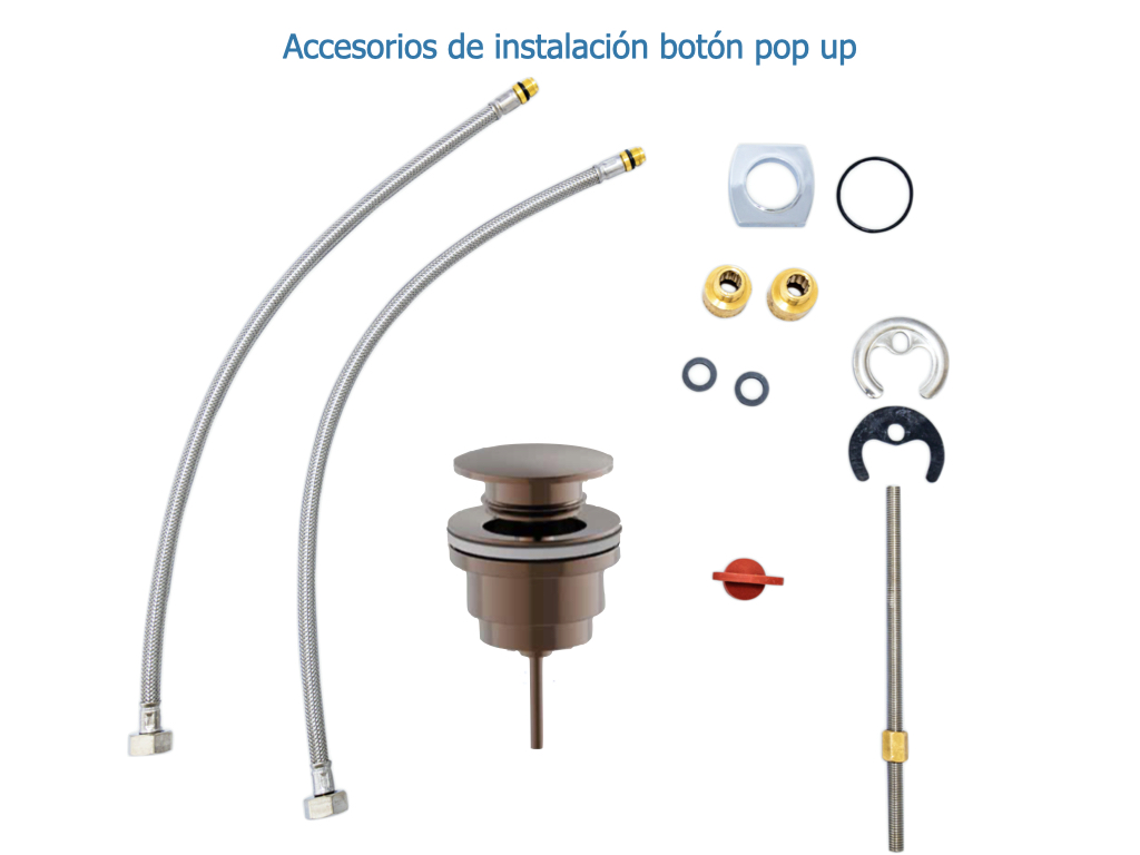 Llave Monomando Premium Para Lavabo Marca Teorema Modelo Jabil Acabado Bmetal