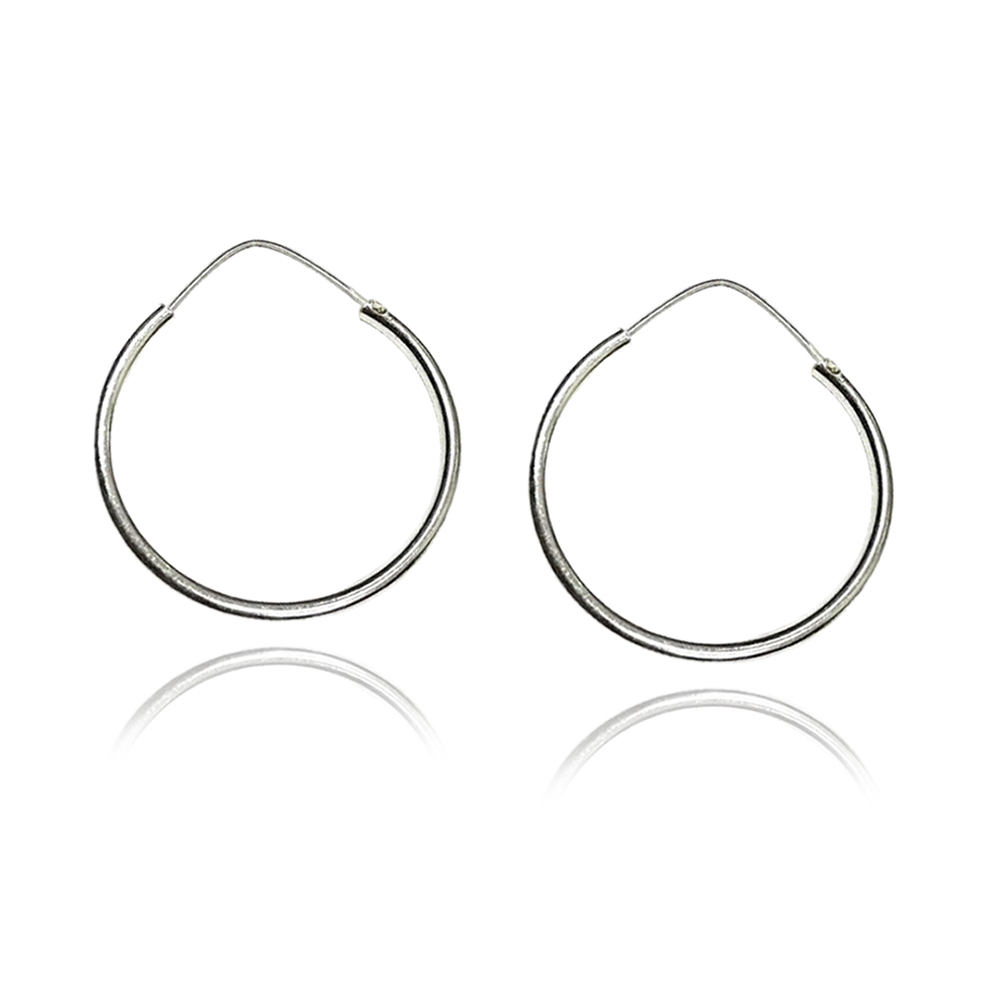 Arracadas medianas de plata .925, Joyería para Mujer de Anante Joyería.