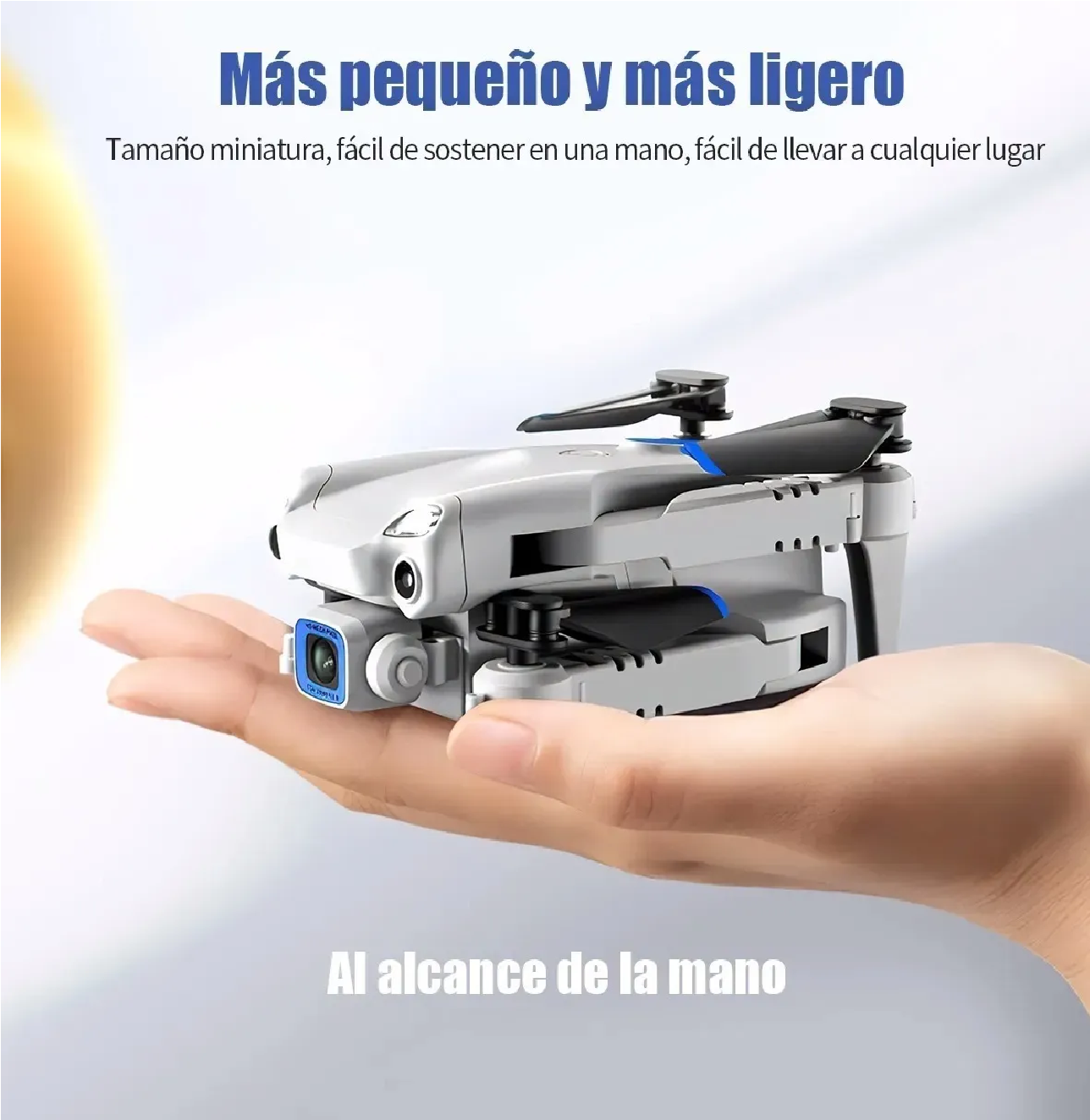 Mini Dron Recargable Con 4k Cámara Doble Y 2 Baterías