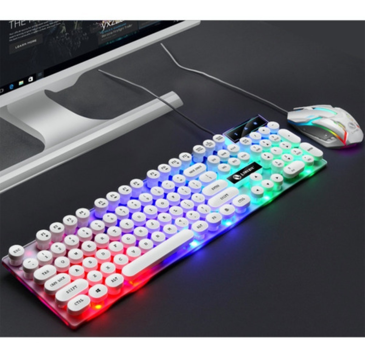 Teclado con Retroiluminacion USB para Juegos 