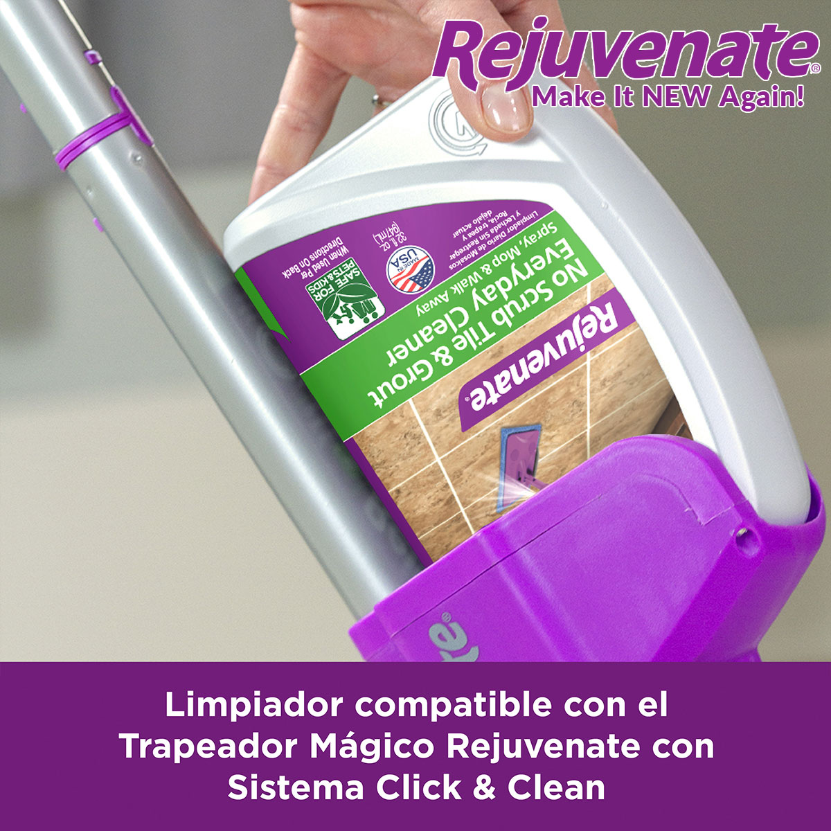 Limpiador Renovador Azulejos y Juntas Uso Diario Tv Ofertas Rejuvenate No Scrub Tile & Grout Everyday Cleaner Sin Tallar 