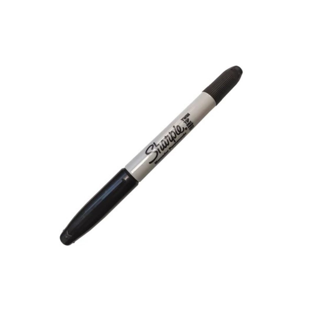 Sharpie - Marcador permanente doble punta negro , 12 pzas