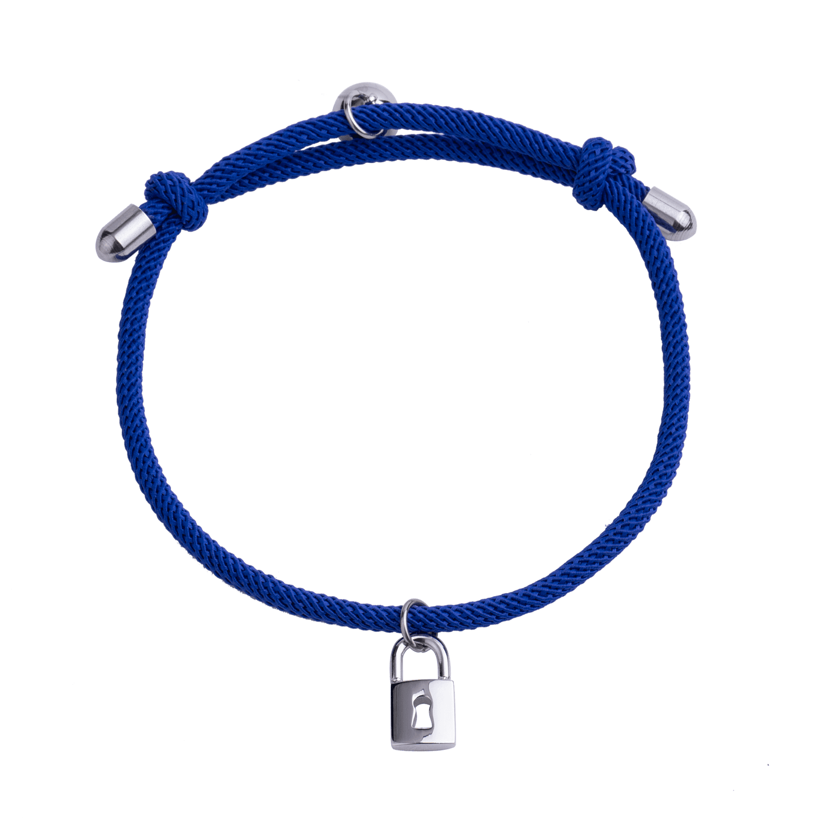 LuckyLy Pulseras para Pareja Magnéticas de Cuerda y Acero Inoxidable con Imán , PPulsera Hombre Plata y Azul, Pulsera Mujer Plata y Rosa - Modelo Tala