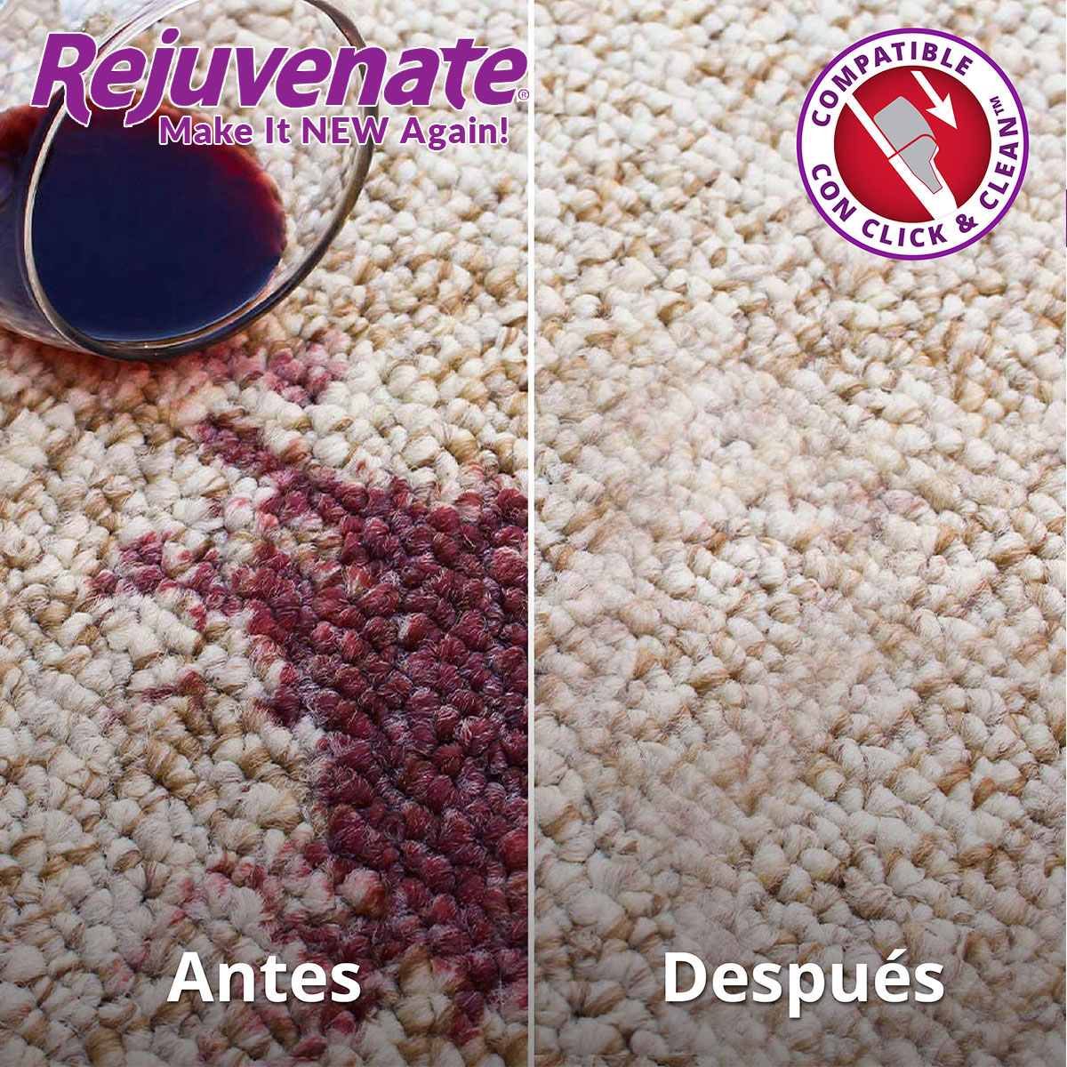 Limpiador Renovador de Alfombras y Tapicería Tv Ofertas Rejuvenate 946 ml Removedor de Manchas Rejuvenate Carpet Cleaner 