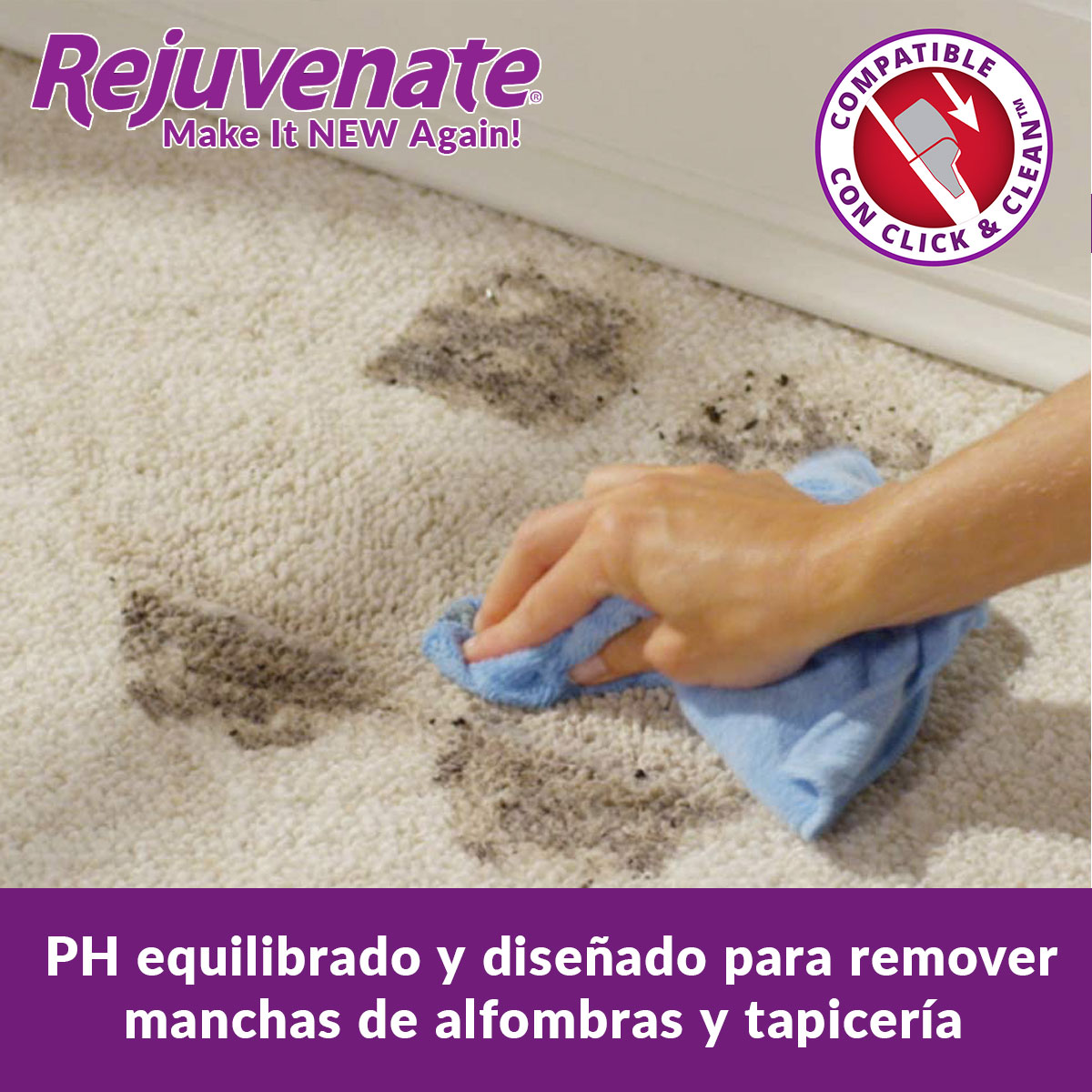 Limpiador Renovador de Alfombras y Tapicería Tv Ofertas Rejuvenate 946 ml Removedor de Manchas Rejuvenate Carpet Cleaner 