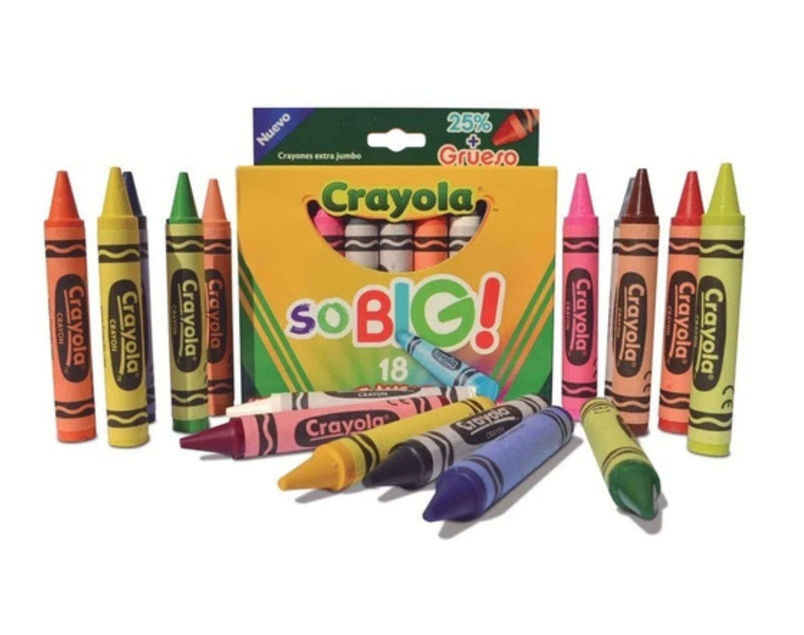 Crayones Extra Jumbo Con 18 Piezas Crayola So Big