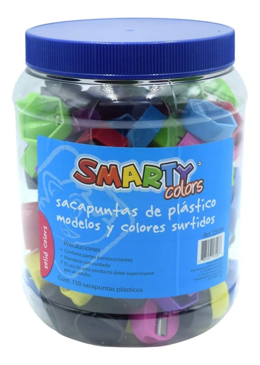 Sacapuntas De Plastico Bote Con 150 Sacapuntas Colores Surtidos