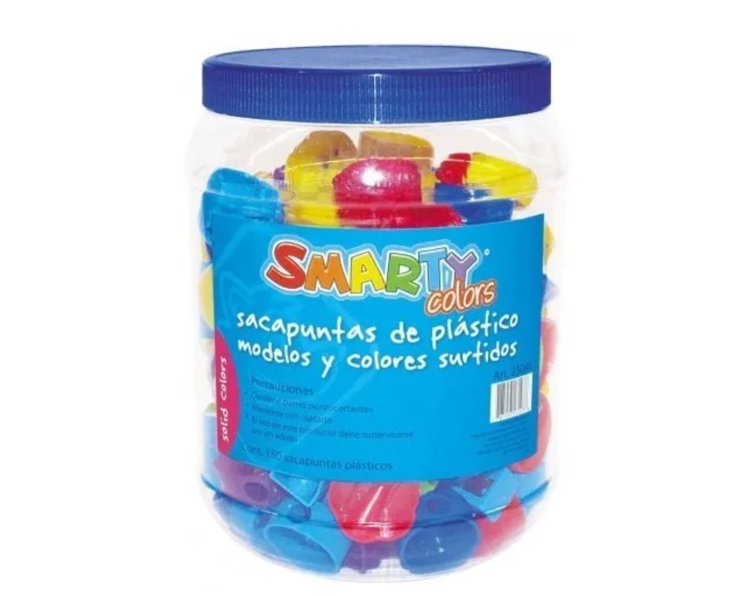 Sacapuntas De Plastico Bote Con 150 Sacapuntas Colores Surtidos
