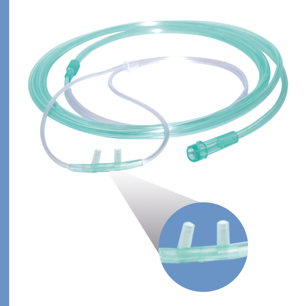 Canula Puntas Nasales Para Oxigeno Adulto Con Tubo De 2 Mts