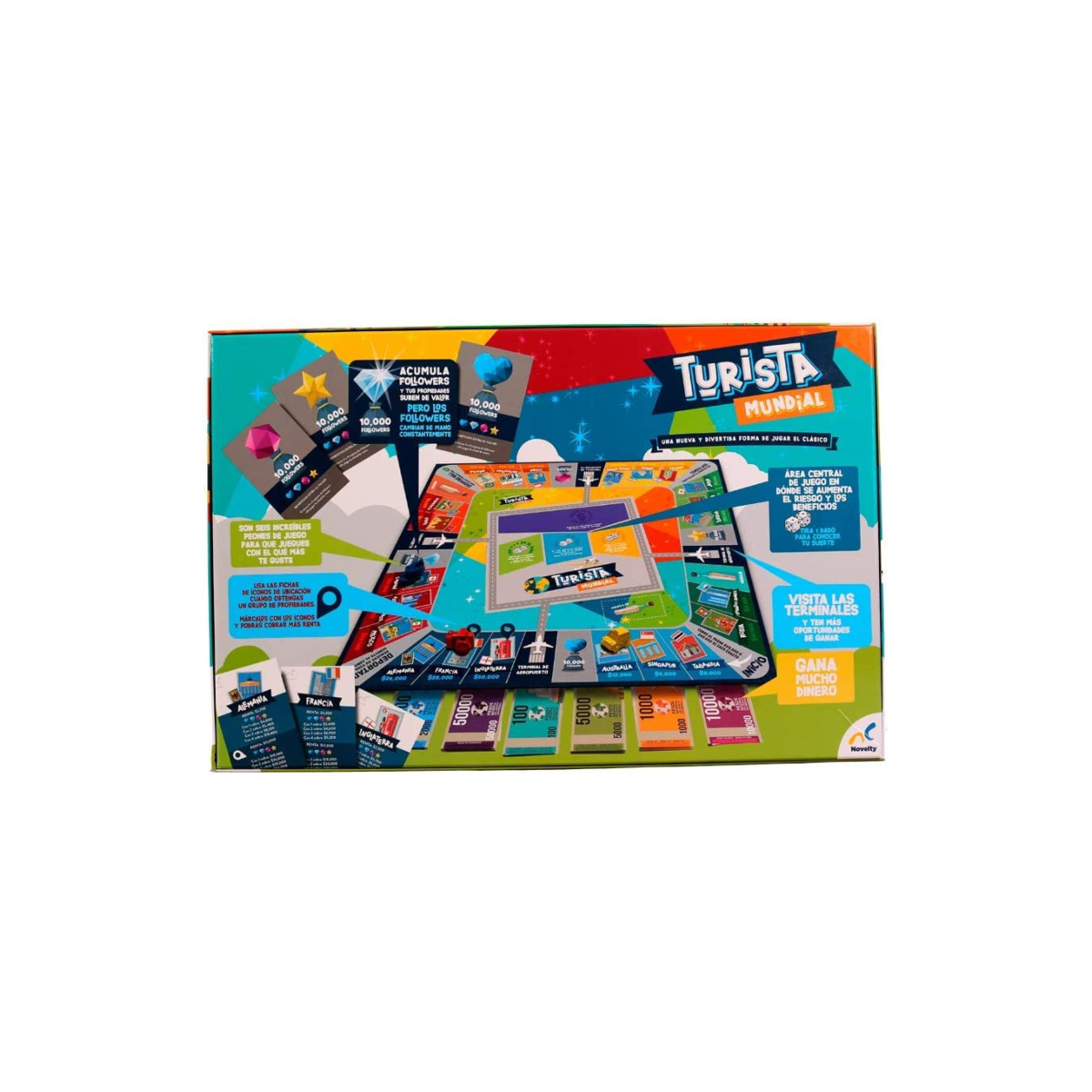 Novelty JCA-2928- Turista mundial caja de cartón