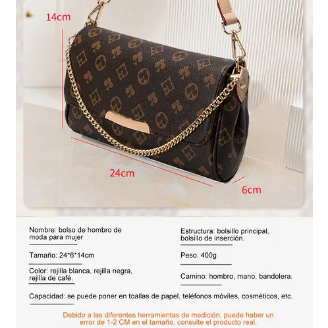 Bolsa Mariconera Moda Mujer Bandolera Cartera Mano Monedero