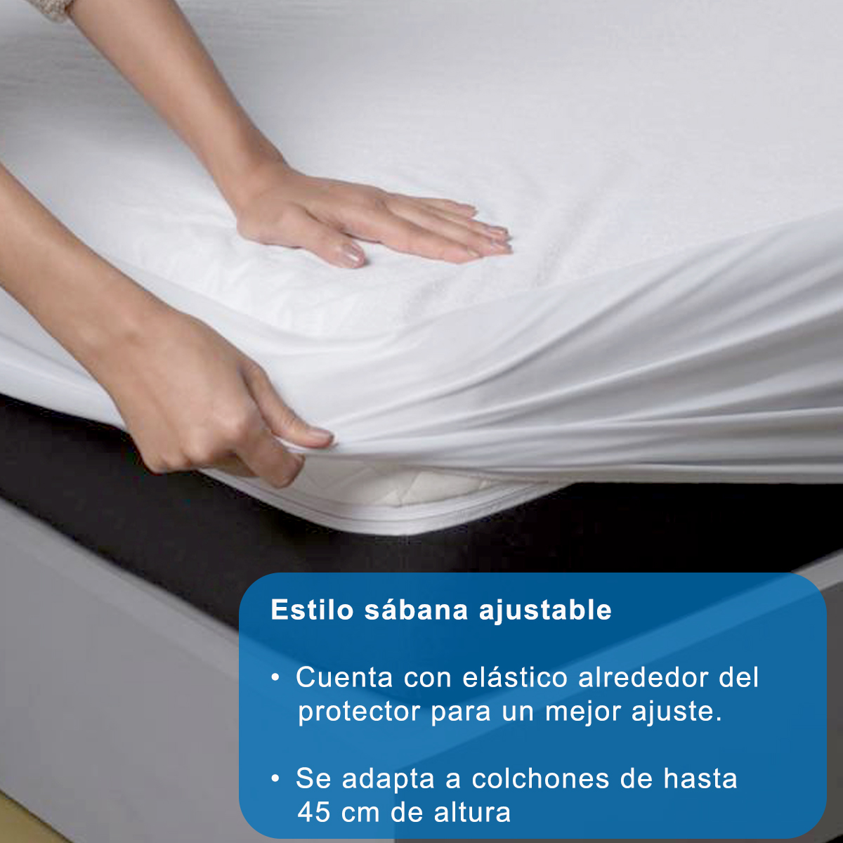 Protector de Colchón 100% Impermeable Stefano Zanni, Individual