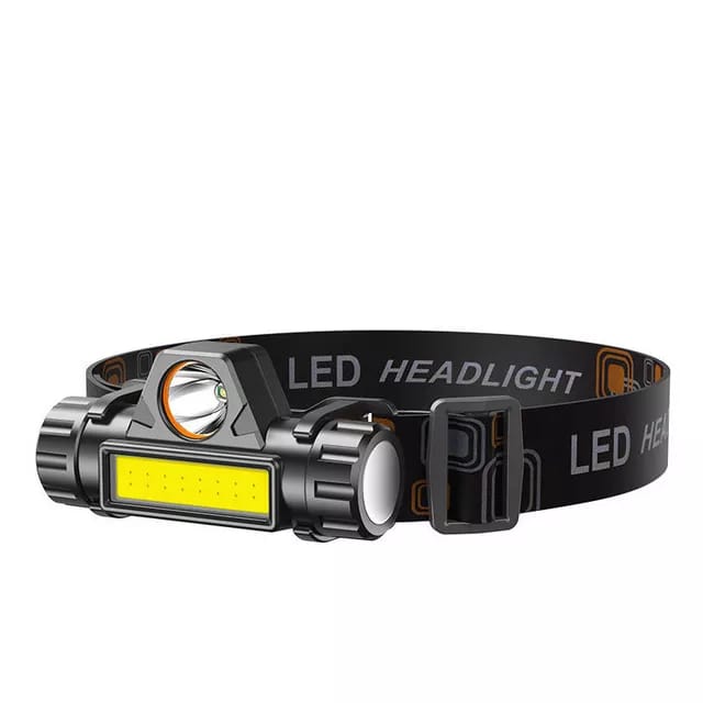 Linterna Frontal Led Usb Recargable Lámpara Para Acampar