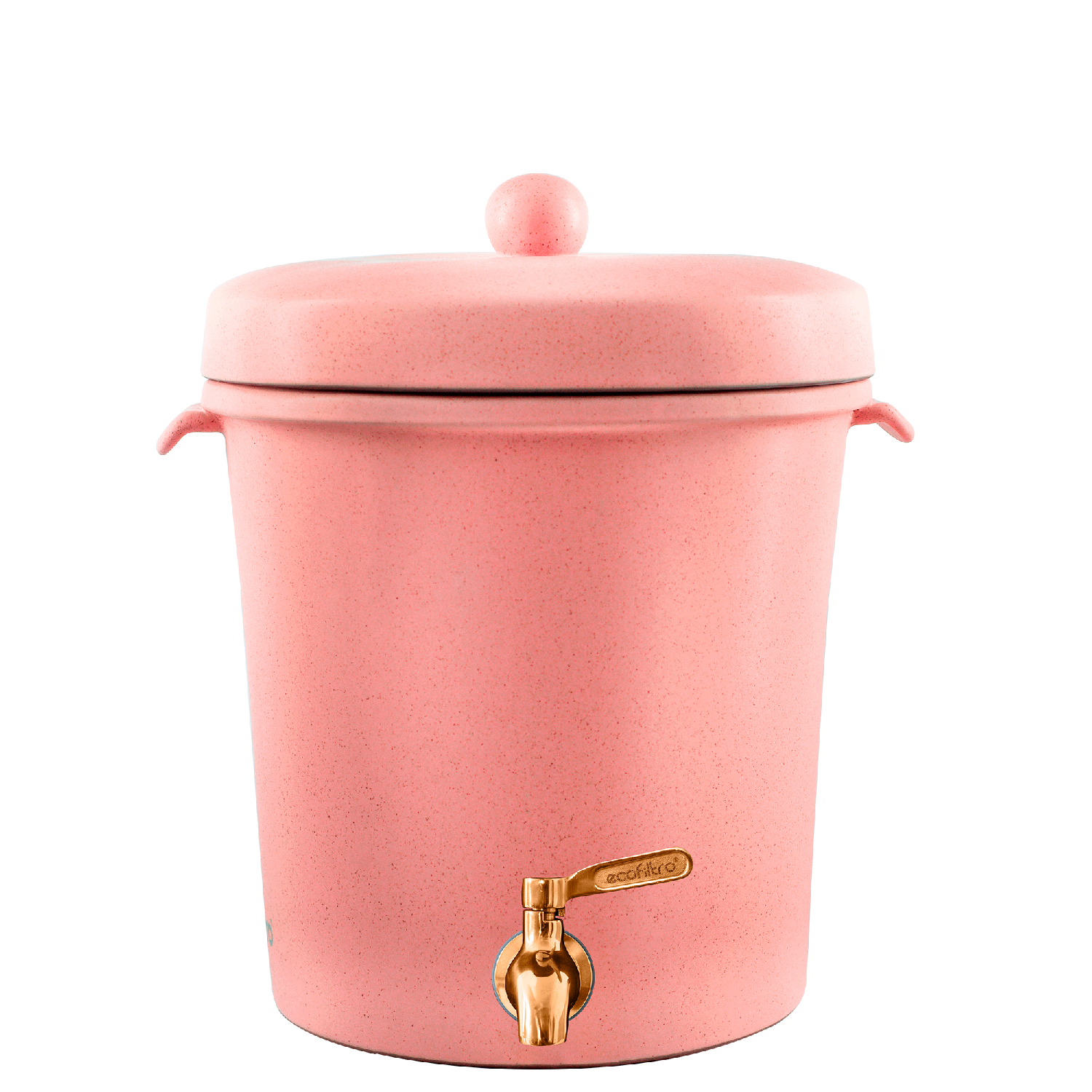 Ecofiltro Purificador Dispensador y Filtro de Agua Cerámica Mediano (8 L) Edición Especial Coral