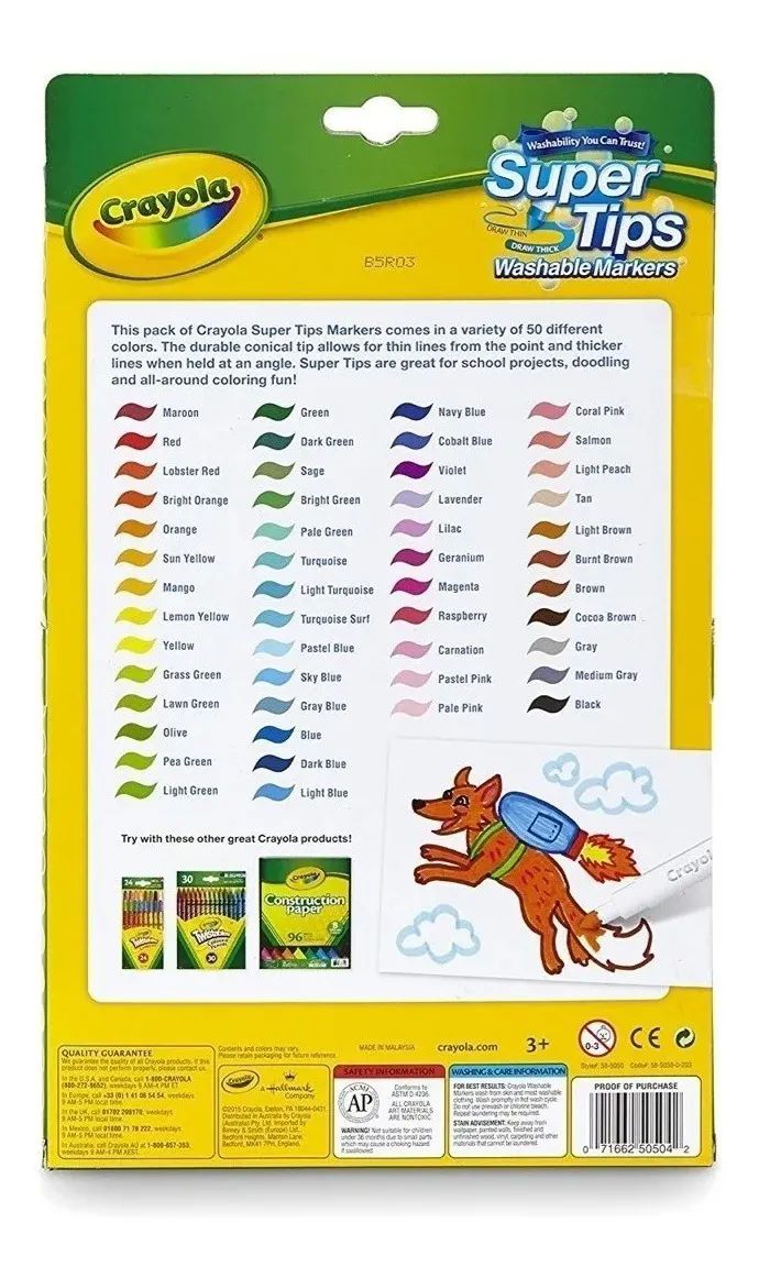 50 Plumones Super Tips + 12 Plumones Super Tips Pastel