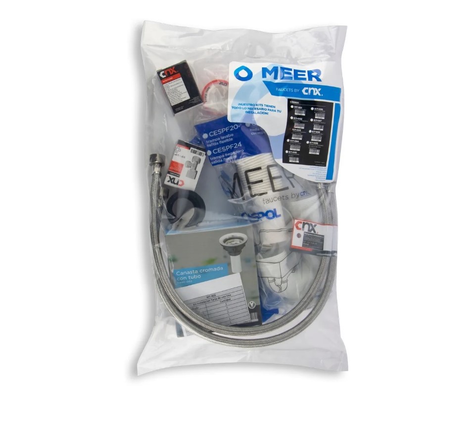 Tarja Sencilla Submontar De 59 X 45 Cm Y Kit De Instalación