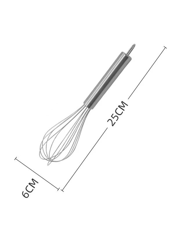 Batidor Globo 25 cms Hidro-Cocinas SH25 de Acero Inoxidable Color Plateado