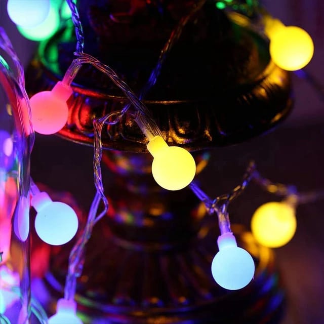 serie de focos de canica de colores luces led 2,5 metros .