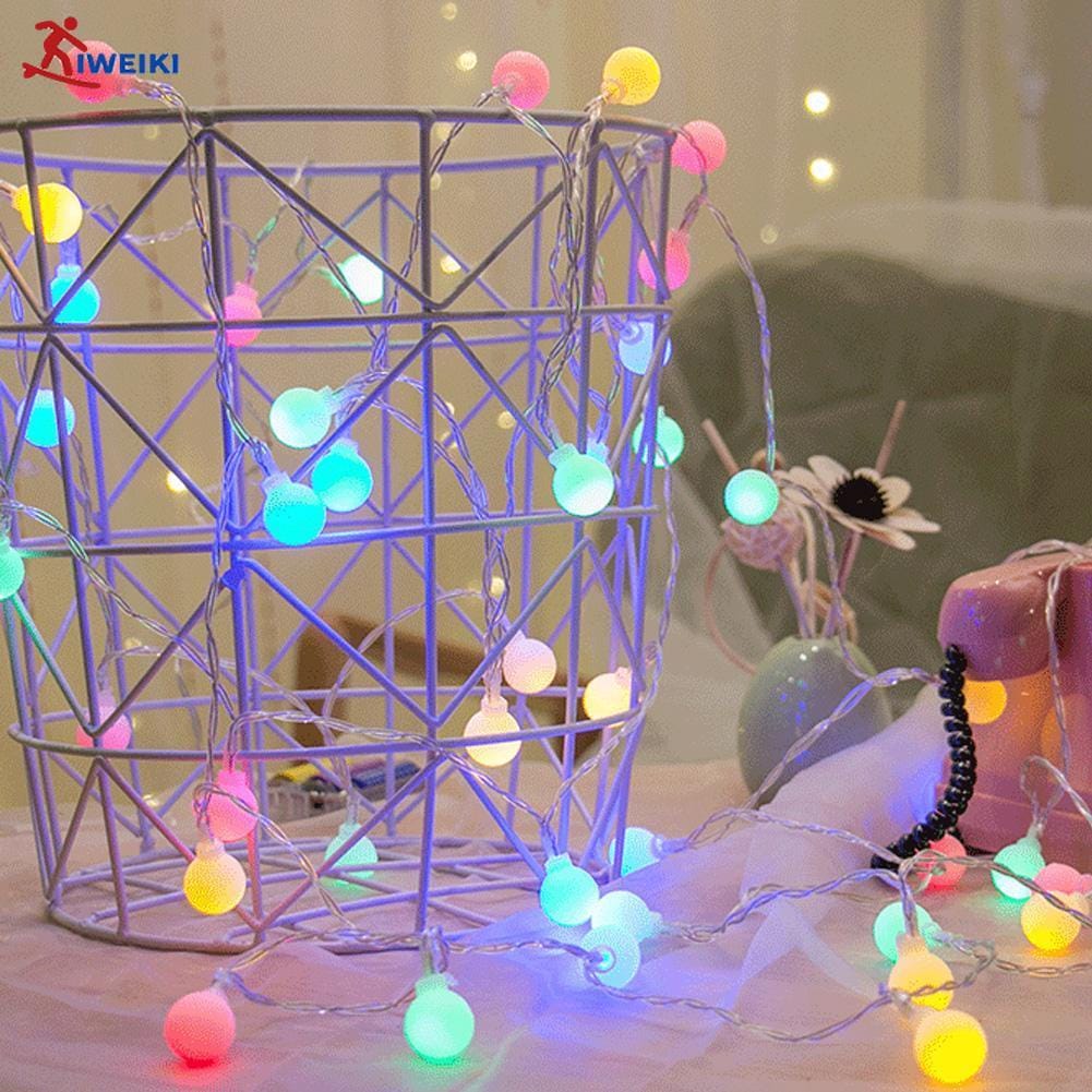 serie de focos de canica de colores luces led 2,5 metros .